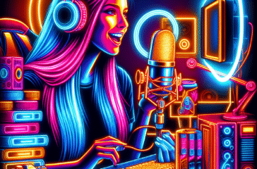 Neon youtuber