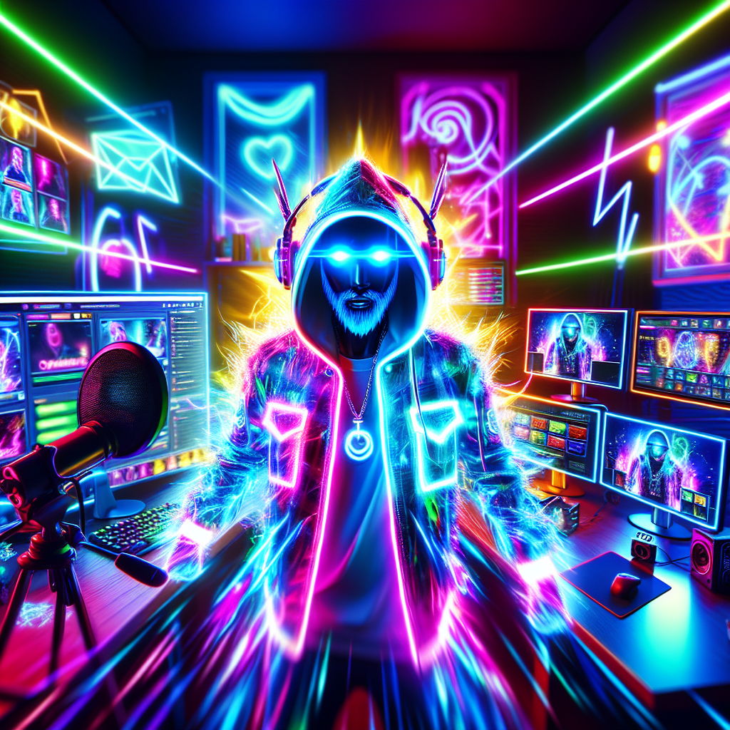 Neon youtuber